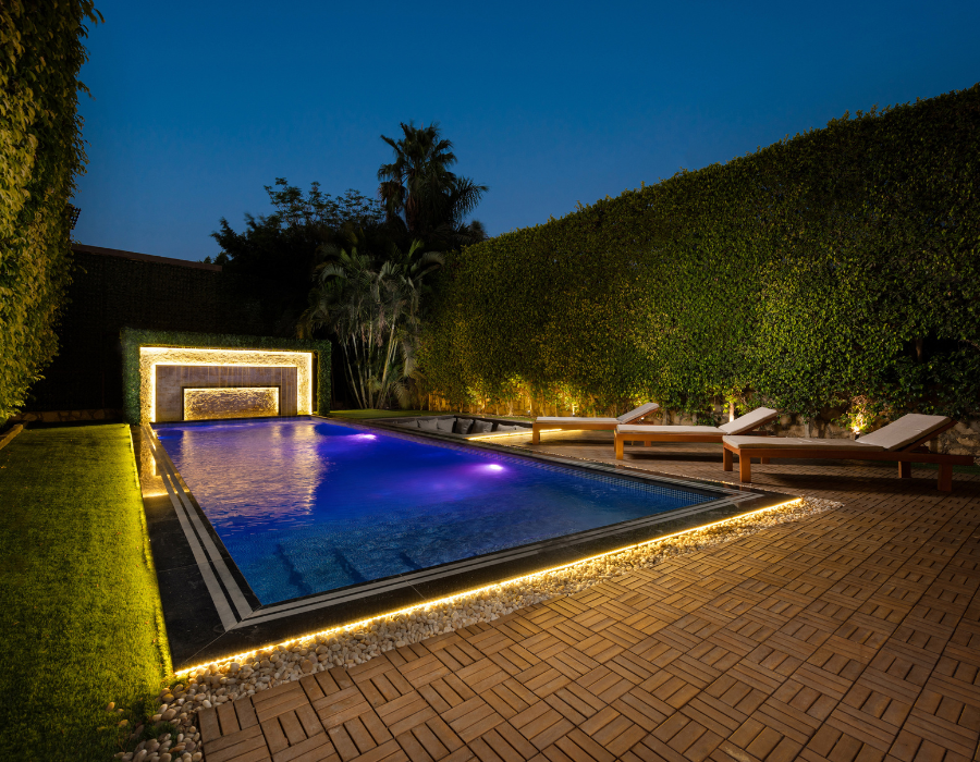 Luxury Villa with Pool and Waterfall in New Cairo